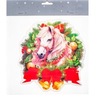 Украшение новогоднее Девилон Витраж, арт. 160131, лошадь с колокольчиками