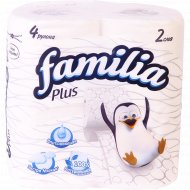 Бумага туалетная «Familia Plus» белая, 4 шт