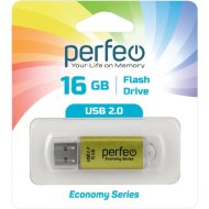 USB-накопитель «Perfeo» 16GB E01 Economy Series, PF-E01G016ES, green