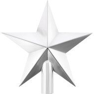 Верхушка для елки Девилон Звезда, 30927, серебро, 20 см