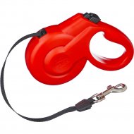 Поводок-рулетка для собак «Fida» StyleashMINI XS, лента, красный, 202552, 3 м