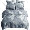 Комплект постельного белья «Ночь Нежна» Атлас серый Стандарт, двуспальный, 70x70, 70369-2