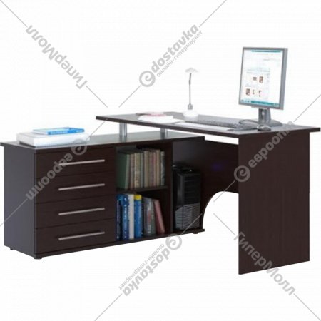 Компьютерный стол «Сокол-Мебель» КСТ-109, левый, венге