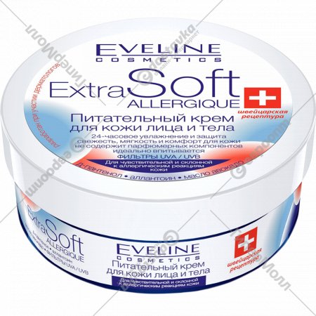 Крем «Eveline» Extra Soft-Allergique для кожи лица и тела, 200 мл