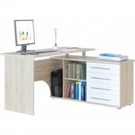 Компьютерный стол «Сокол-Мебель» КСТ-109, правый, дуб сонома/белый