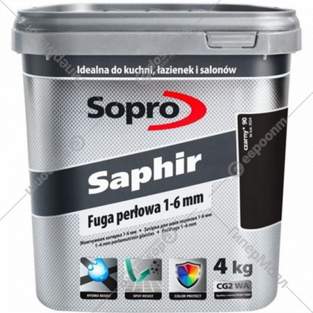 Фуга «Sopro» Saphir 9524/4, черная, 4 кг
