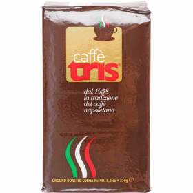 Кофе на­ту­раль­ный жа­ре­ный мо­ло­тый «Tris» 250 г
