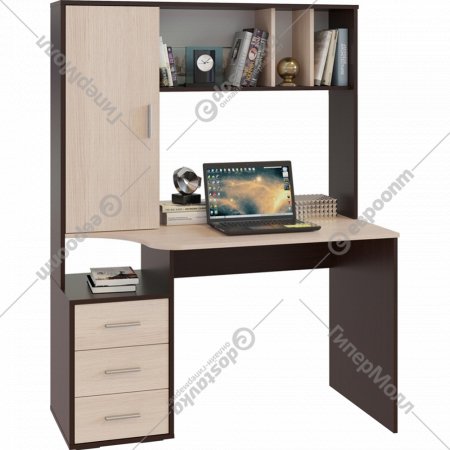 Компьютерный стол «Сокол-Мебель» КСТ-16, венге/беленый дуб