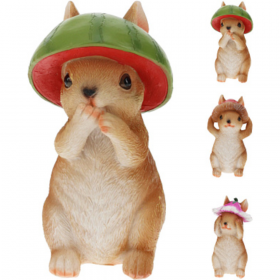 Фигура декоративная «GreenDeco» Кролик в шапке, ALX119580, 11 см