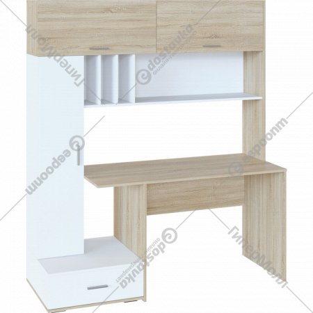 Компьютерный стол «Сокол-Мебель» КСТ-17, дуб сонома/белый