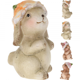 Фигура декоративная «GreenDeco» Кролик в шапке, APF805590, 6х6х10 см