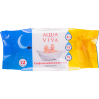 

Салфетки вл.дет."AQUA VIVA"(ромашка)72шт