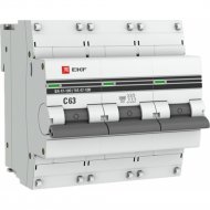 Автоматический выключатель «EKF» PROxima, mcb47100-3-63C-pro
