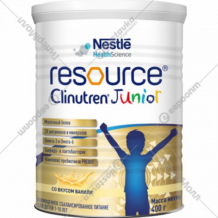 Смесь сухая «Nestle» Resource Clinutren Junior, c 1 года, 400 г