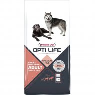 Корм для собак «Opti Life» для средних и крупных пород с чувствительной кожей, лосось и рис, 431147, 12.5 кг