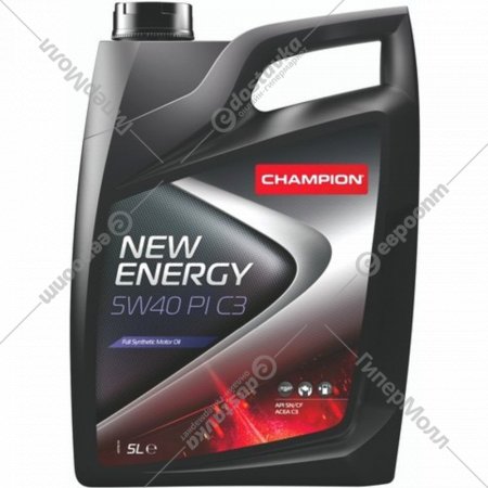 Масло моторное «Champion» NEW Energy 5W40 Pi C3, 8203312, 5 л