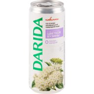 На­пи­ток га­зи­ро­ван­ный Darida на основе минеральной воды, с ароматом цветков бузины, 0,33 л