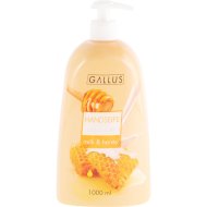 Мыло жидкое «Gallus» молоко и мёд, 1 л