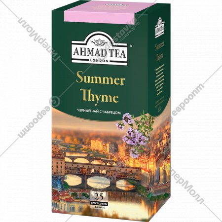Чай черный «Ahmad Tea» с чабрецом, 25 х 1.5 г
