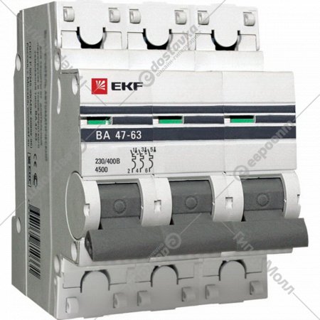 Автоматический выключатель «EKF» PROxima, mcb4763-3-50D-pro