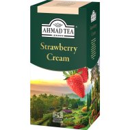 Чай черный «Ahmad Tea» Строуберри Крим, 25х1.5 г