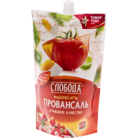 

Майонез "СЛОБОДА"(пров.класс,67%)400мл