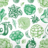 Салфетки бумажные Pero Prestige, Итальяно, 3 слоя, 33х33 см, 12х20 листов