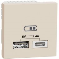 Розетка USB «Schneider Electric» Unica New, NU501844
