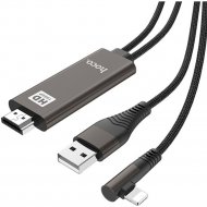 Кабель «Hoco» USB UA14 Lightning, черный, 2 м
