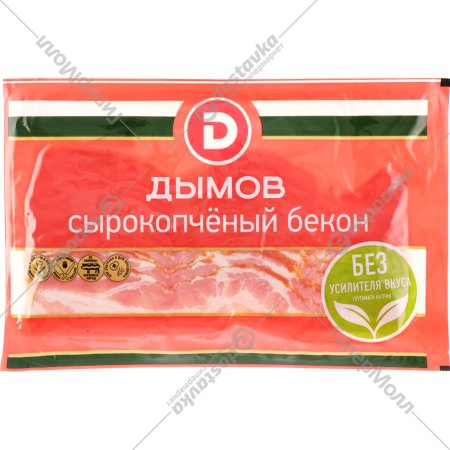 Бекон сырокопченый «Дымов» из свинины, 150 г