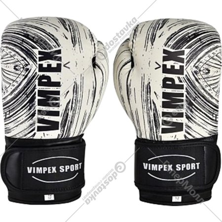 Перчатки боксерские «Vimpex Sport» размер 4, серый, 3092