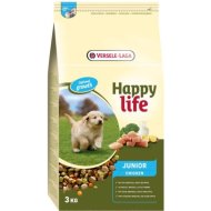 Корм для щенков «Happy Life» полнорационный, курица, 431039, 3 кг