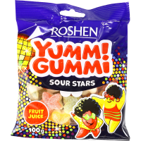 

Жел.конфеты"YUMMI GUMMI"(Sour stars)100г