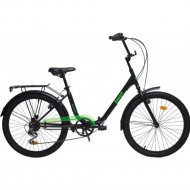 Велосипед «AIST» Smart 24 2.1 2023, черный/зеленый