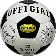 Футбольный мяч «Vimpex Sport» Official, 5 размер, бело-черный, 9088