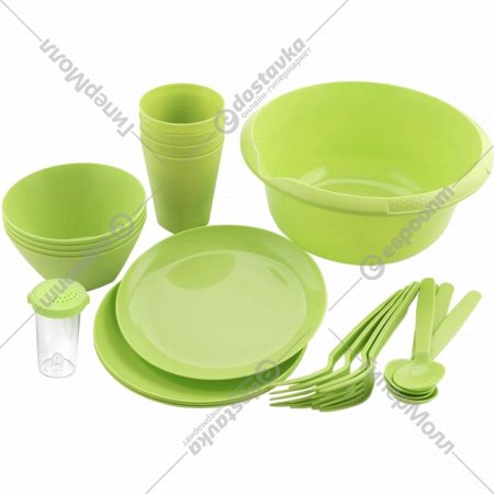 Набор посуды для пикника «Berossi» Picnic, ИК 79380000, майская зелень