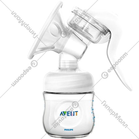 Молокоотсос ручной «Philips Avent» Natural Comfort, c бутылочкой, SCF330/40.1