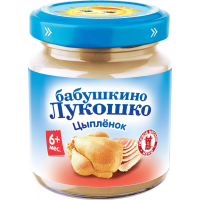 

ДП "БАБ.ЛУКОШКО"(пюре из цыпленка) 100г