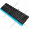 Клавиатура «A4Tech» Fstyler, FK10 black-blue