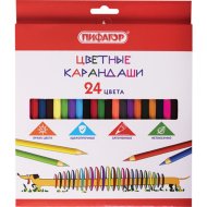 Набор цветных карандашей Пифагор 181808, 24 цвета