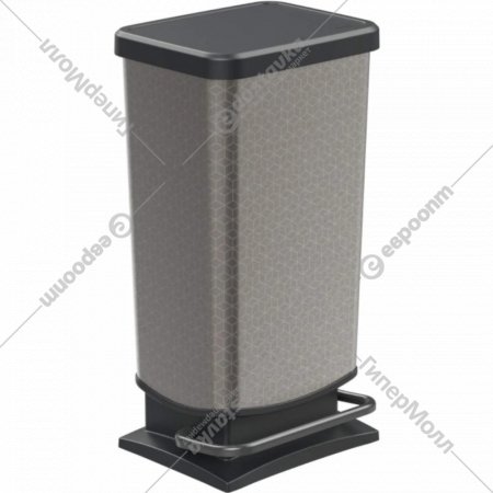 Контейнер для мусора «Rotho» Paso, 1754111013, черный/hexagon, 40 л