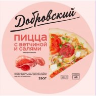 Пицца «Добровский» с салями и ветчиной, 330 г