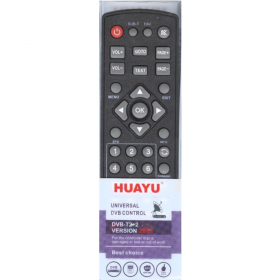 Пульт ДУ «Huayu» для при­ста­вок DVB-T2+2, HRM1782