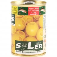 Оливки зеленые «Soler» с семгой, 280 г