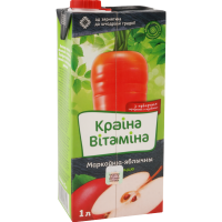 

Нектар "КРАіНА ВіТАМіНА"(морк./ябл.) 1л