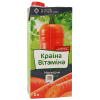 

Нектар "КРАіНА ВіТАМіНА" (морковн.) 1л