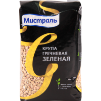 

Крупа гречневая "МИСТРАЛЬ" (зеленая)450Г