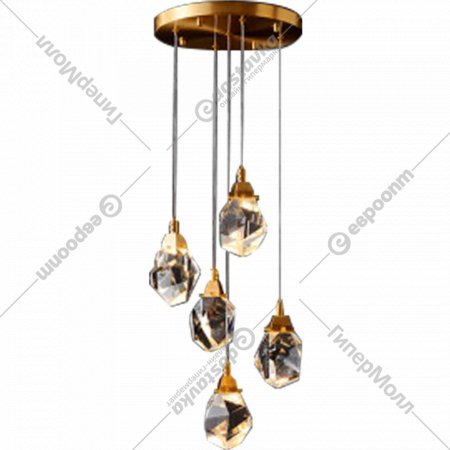 Подвесной светильник «Kinklight» Джела, 07863-5A.33, золото/прозрачный