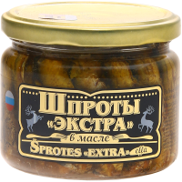 

Шпроты"ВКУС.КОНСЕР"(экстра в стекле)270г