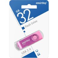 USB накопитель «Smartbuy» Twist Pink, 32GB, SB032GB2TWP